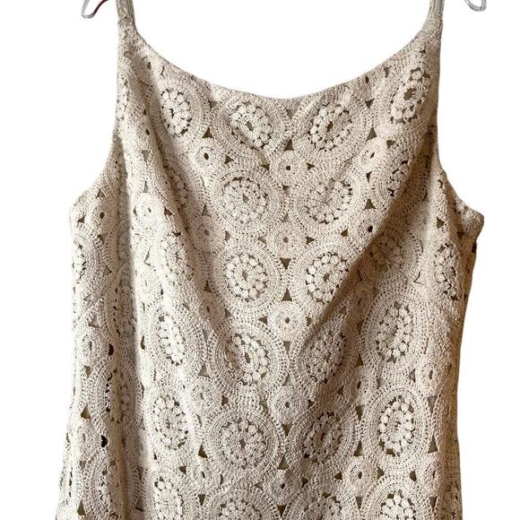 Donna Karan New York Boat Neck Lace Sleeveless Shift Dress Women's Size 16 - Picture 6 of 16